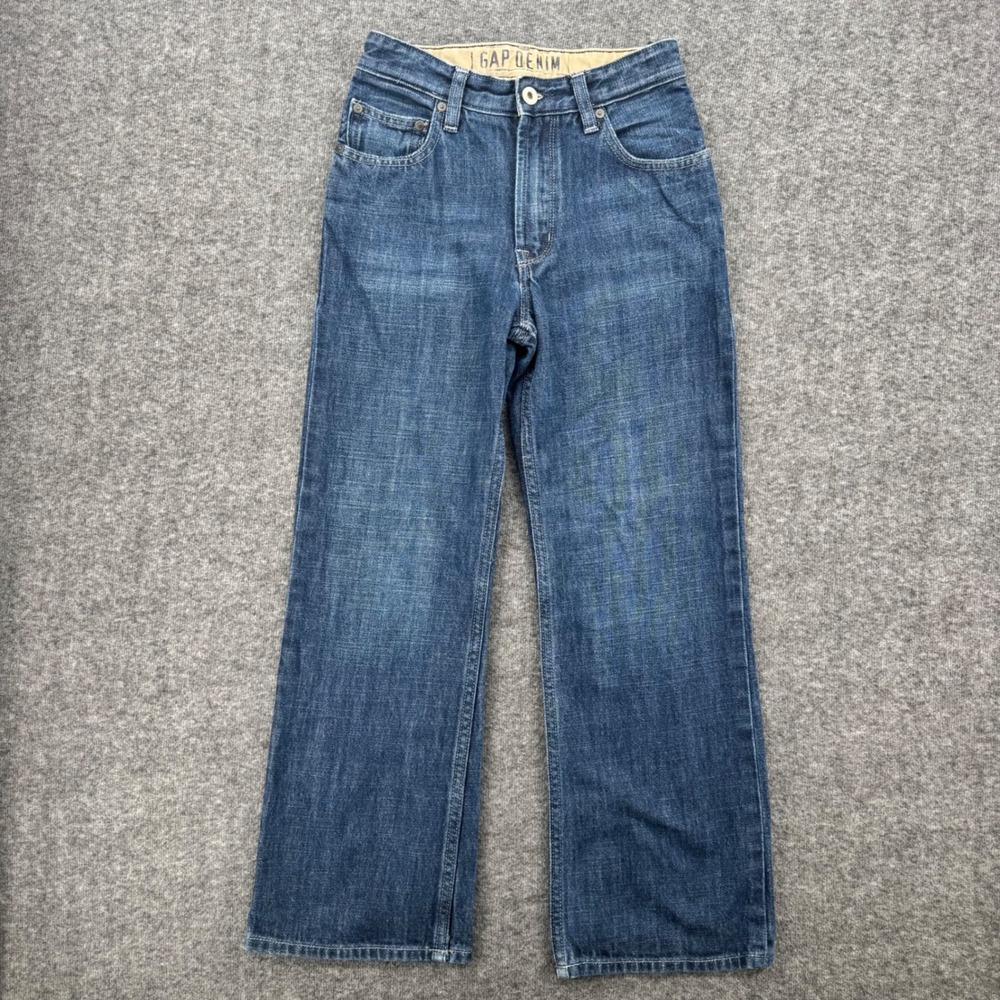 Gap Kids Boot Fit Jeans Medium Wash Blue Denim Size 12 Regular Boys unisex